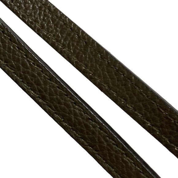 JIMMY CHOO Nine to Five - Dark Khaki Leather Tote Bag 437-080125 - Picture 5 of 8